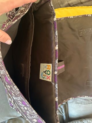 Bolso bandolera Roxy morado y marrón