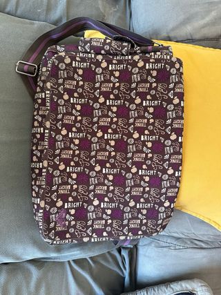 Bolso bandolera Roxy morado y marrón