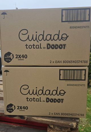 160 fraldas(2x80) Dodot Cuidado Total t4