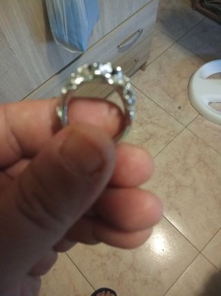 Anillo Plata 925 con Zafiro Azul
