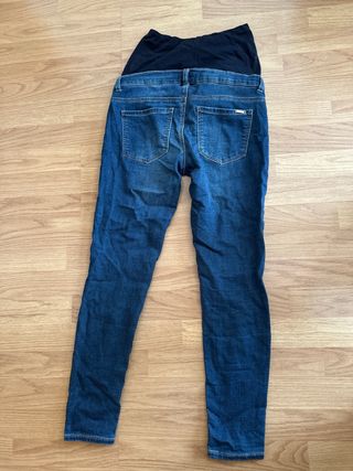 Pantalón vaquero premamá azul