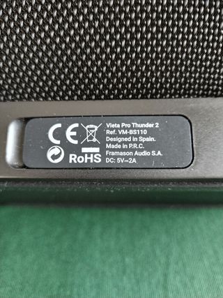 Altavoz Vieta Pro Thunder 2 150W Bluetooth