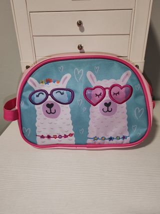 Neceser infantil con llamas, como nuevo