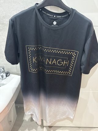 Camiseta Gianni Kavanagh Negra y Beige