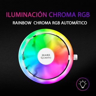✨ - Mars Gaming disipador CPU perfil bajo RGB