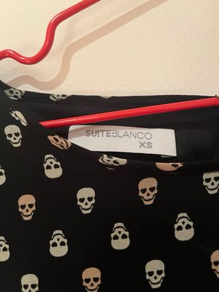 Ideal para Hallowen vestido calaveritas Talla XS