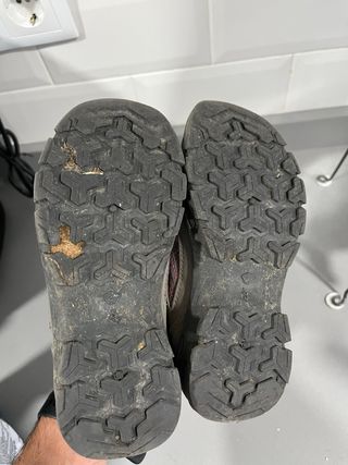 Calzado trekking niño/niña gris y rosa