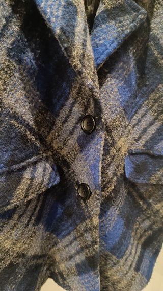 Abrigo Di-Bye cuadros azul talla M/38