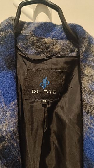 Abrigo Di-Bye cuadros azul talla M/38