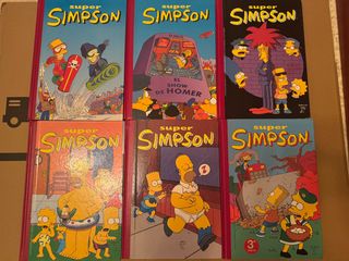Lote 6 cómics Super Simpsons, 5,6,7,9,10 y 11