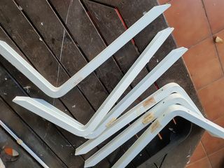 6 Escuadras Multiuso Aluminio Blanco 35x20