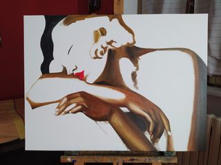 Quadro dipinto a mano Tamara de L.