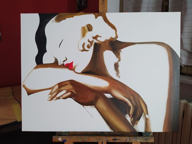 Quadro dipinto a mano Tamara de L.