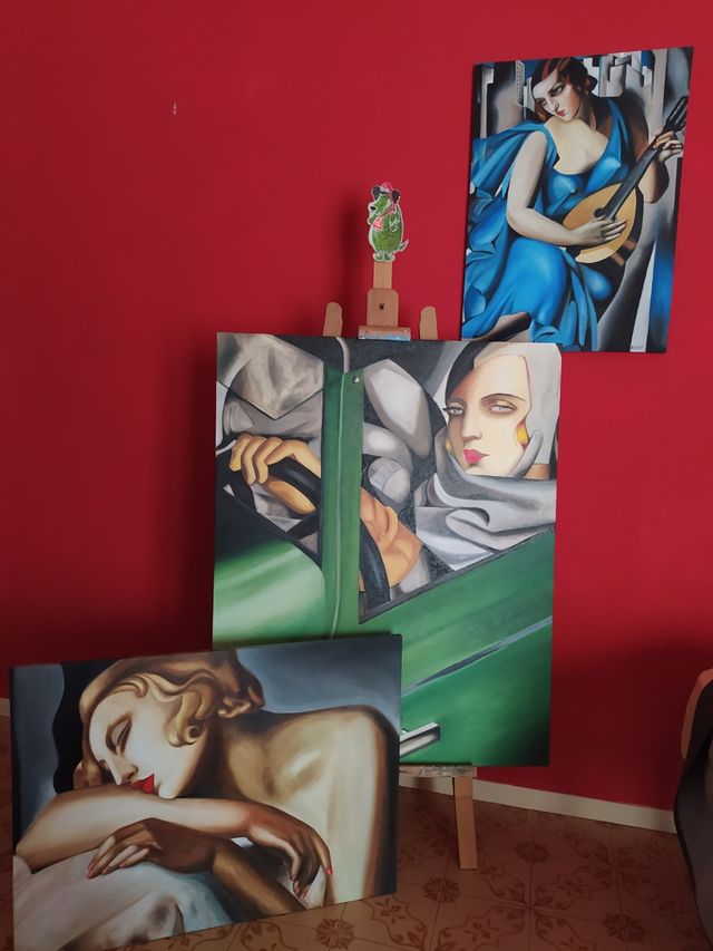 Quadro dipinto a mano Tamara de L.