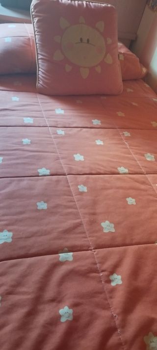 Edredón infantil sol y estrellas ajustable