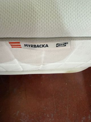 Base y colchón Ikea Myrbacka 140x200