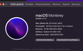 iMac 21.5 4K (2017) Core i7, 16GB RAM