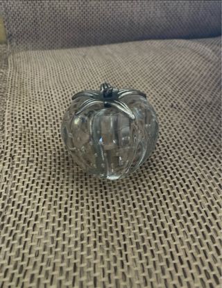 Fermacarte vintage mela vetro