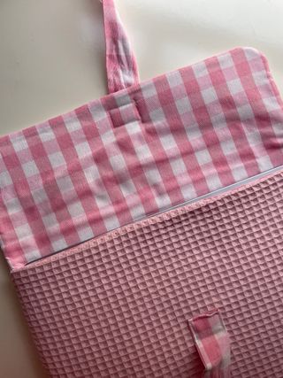 Funda portátil 13” rosa waffle