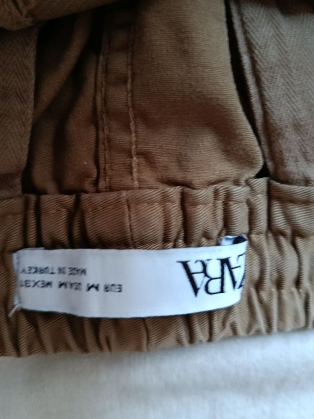Pantalón cargo marrón Zara talla M
