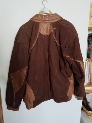 Chaqueta Piel y Ante Marrón
