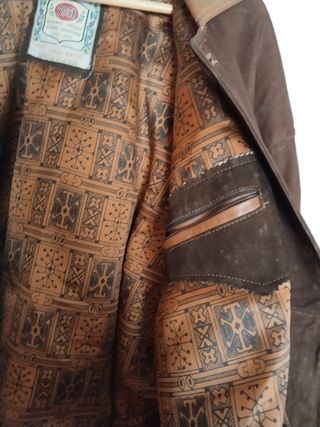 Chaqueta Piel y Ante Marrón
