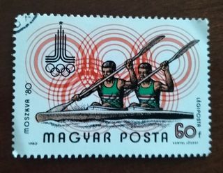 Lote 5 Sellos Juegos Olímpicos Moscú 1980