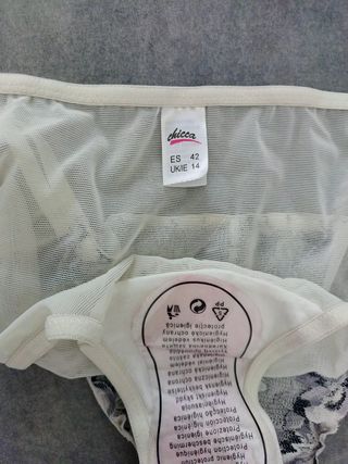 Conjunto Lencería Encaje. Talla 80B. Braguita 42.