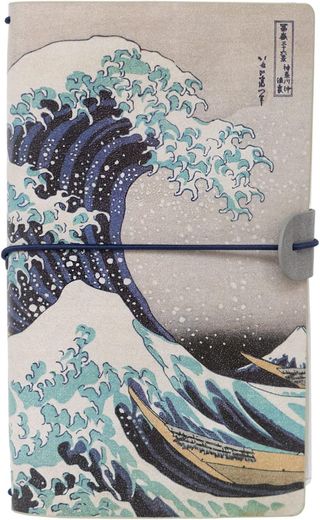 ✨ - Cuaderno viaje notas cuero sintético Hokusai