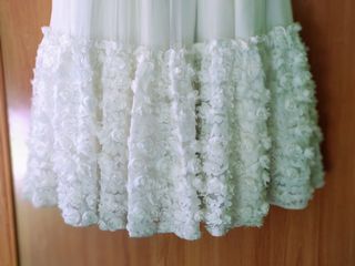 Vestido Comunión Niña Talla 9 Blanco Roto