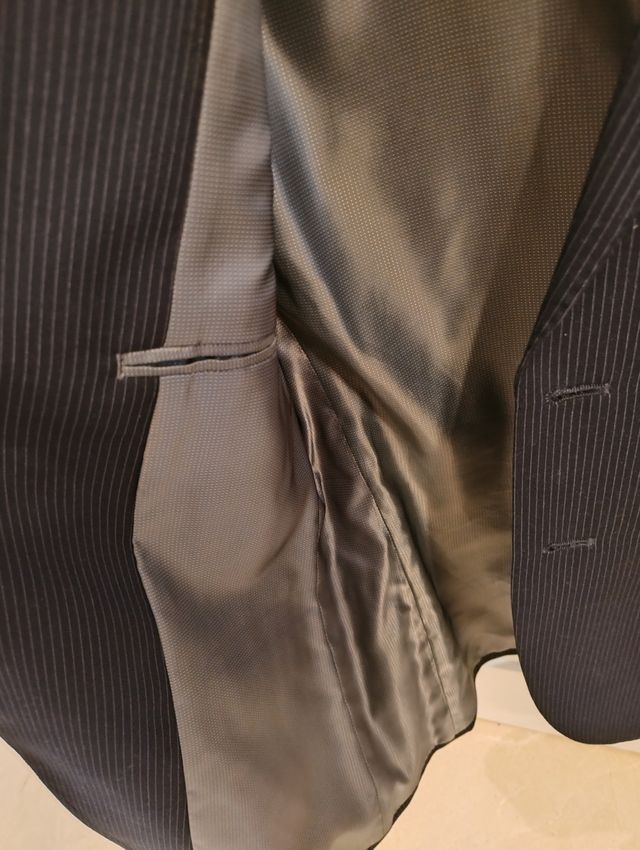 Americana Hombre H&M Raya Azul Talla 46 como nueva