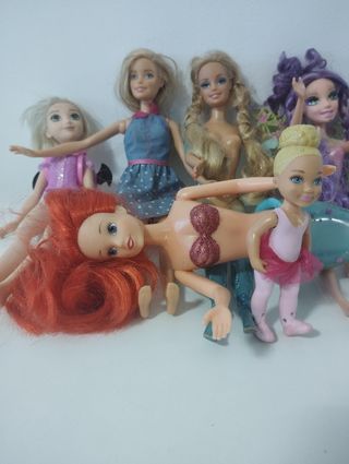 Barbies ,Rapunzel Chelsea Muñecas