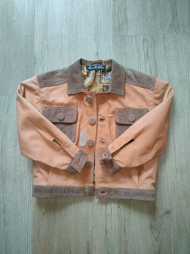 Giacca in pelle bambina 4-5 anni