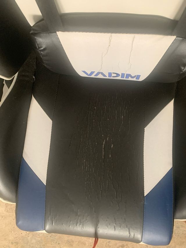 Silla Gaming Vadim Azul y Blanca