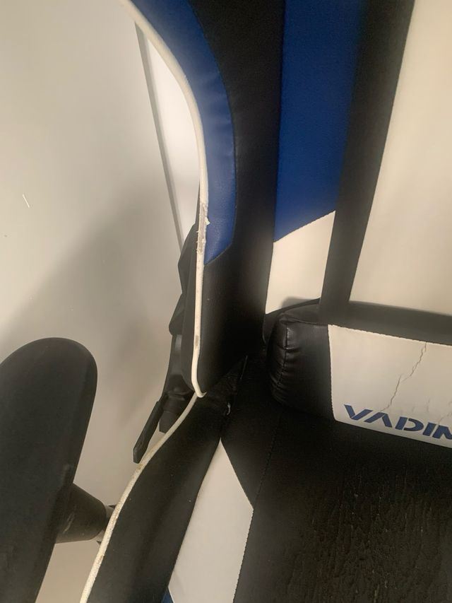 Silla Gaming Vadim Azul y Blanca