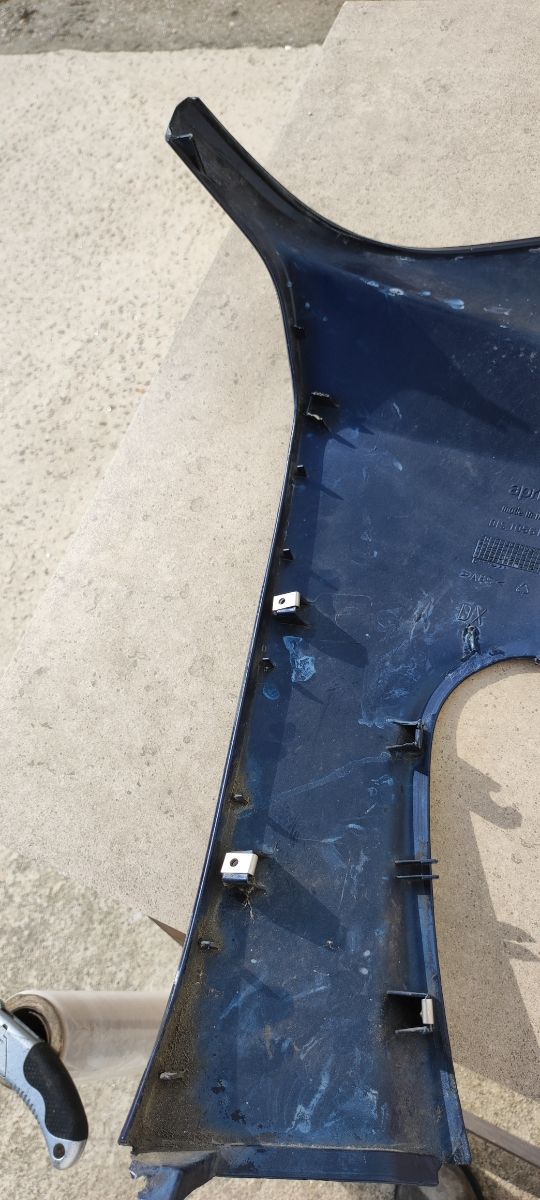 Targa destra Aprilia Arrecife 500 blu