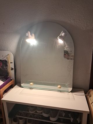 Espejo tocador o baño con luces