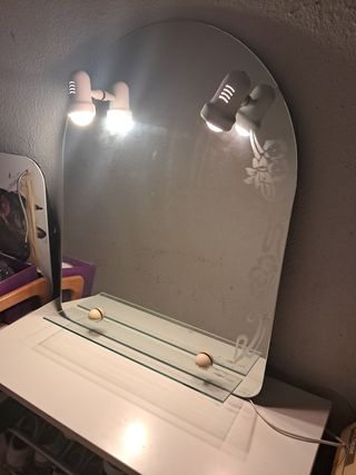 Espejo tocador o baño con luces