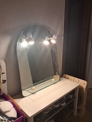 Espejo tocador o baño con luces