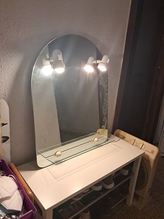 Espejo tocador o baño con luces