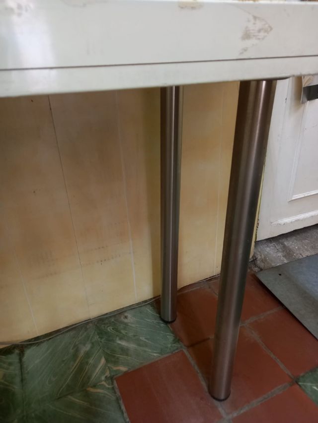 Pata para mostrador metálica