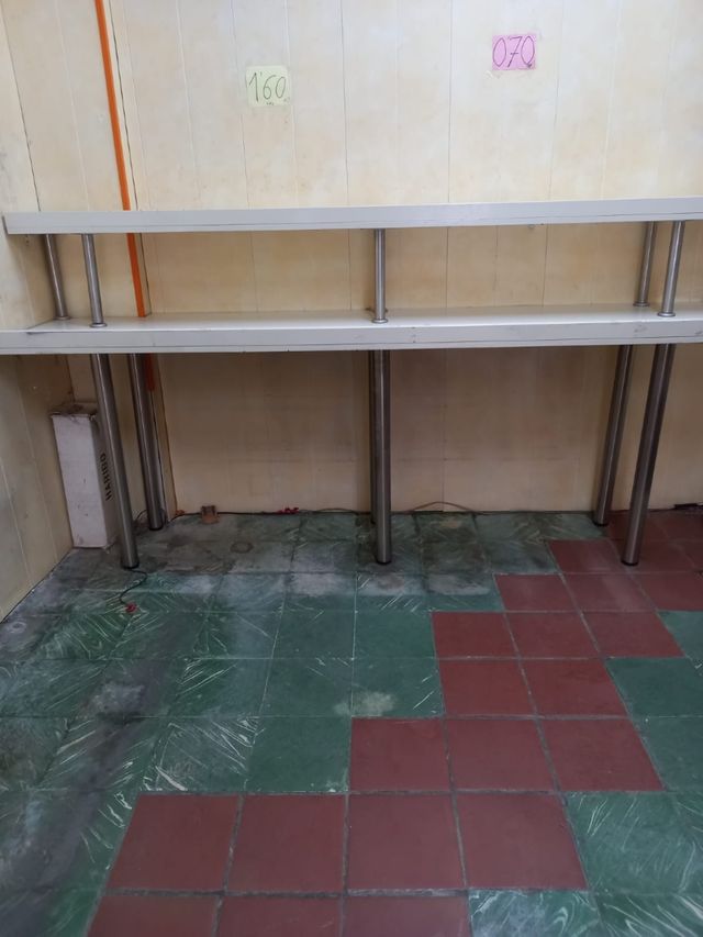 Pata para mostrador metálica