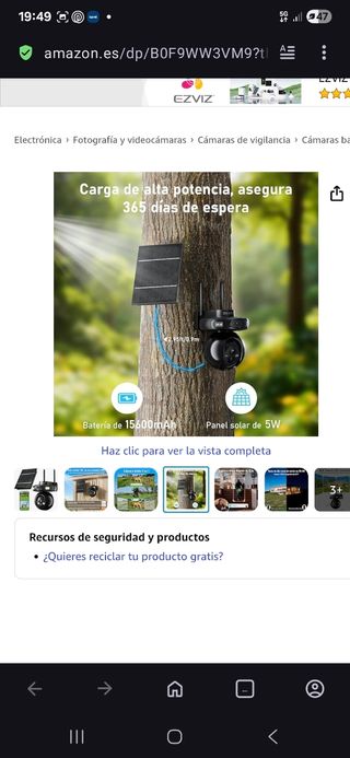 Cámara Solar 4G LTE 4K Nueva