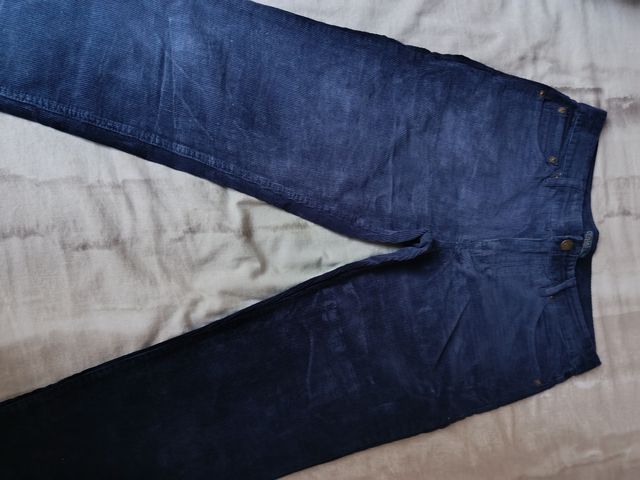 Pantalones de pana azul Ralph Lauren talla 18
