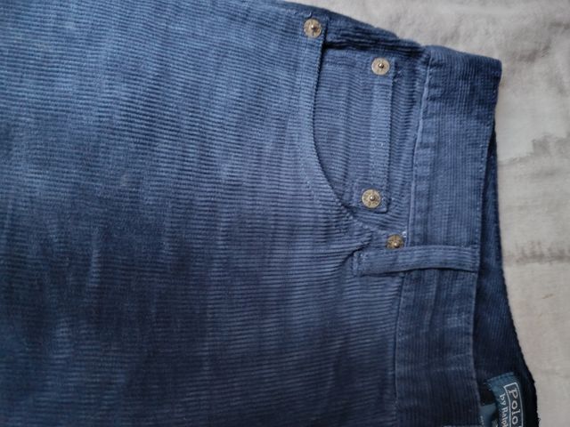 Pantalones de pana azul Ralph Lauren talla 18