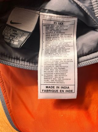 Gilet Nike Grigio Arancione