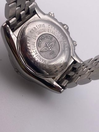 Reloj Breitling Cronógrafo Azul y Plateado
