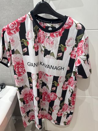 Camiseta Gianni Kavanagh floral rayas