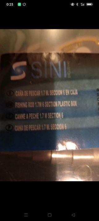 Caña de pescar y accesorios