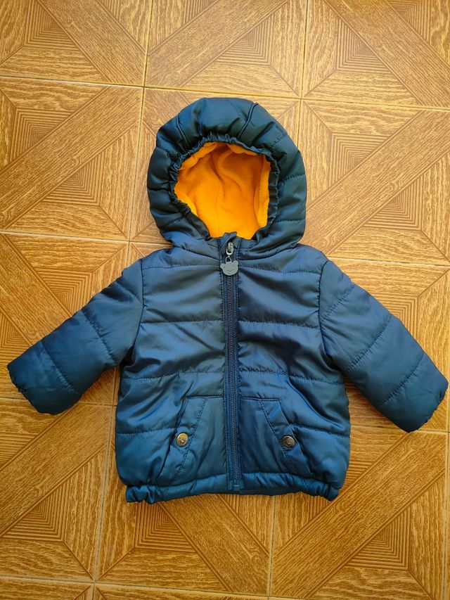 Giacca imbottita blu 3-6 mesi